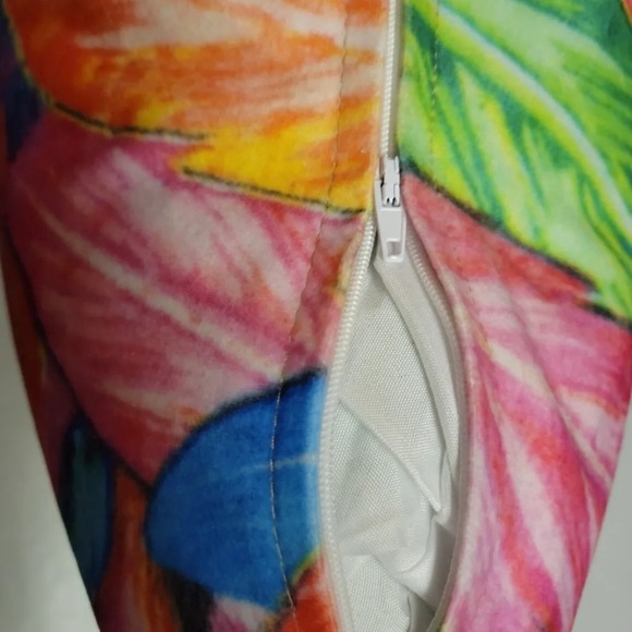 Macodesign Throw Pillow Peacock Feather European Collection Poland Decor Vibrant - Picture 3 of 9